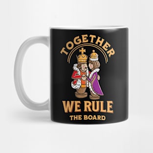 Royal Couple Chess Match: Unite to Conquer Strategy Mug